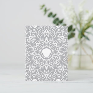 Cartão Postal De Festividades Mandala de Luxo 14