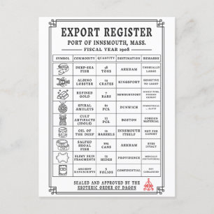 Cartão Postal De Festividades Manifesto de navegação interior Vintage em águas p