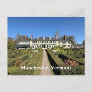 Cartão Postal De Festividades Mansão Hildene em Manchester VT