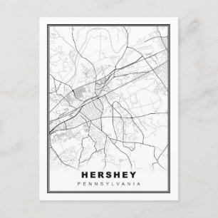 Cartão Postal De Festividades Mapa de Hershey