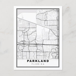 Cartão Postal De Festividades Mapa de Parkland