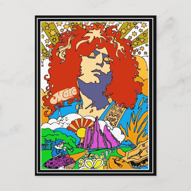 Cartão Postal De Festividades Marc Bolan Pop Art (Frente)