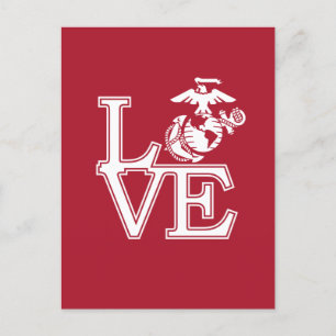 Cartão Postal De Festividades Marines Love