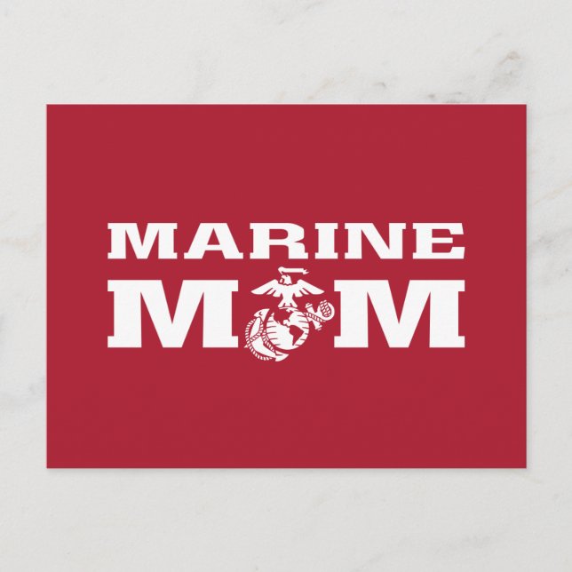 Cartão Postal De Festividades Marines Mom (Frente)