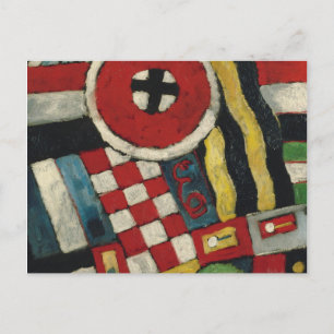 Cartão Postal De Festividades Marsden Hartley - Abstração de Berlim