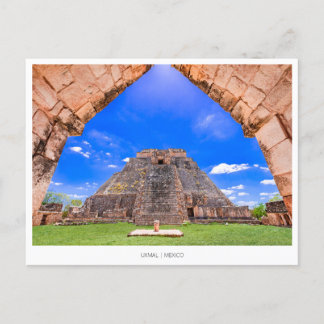 Cartão Postal De Festividades Mayan Uxmal Mexico, Holiday Postcard