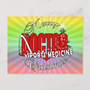 CARTÃO POSTAL DE FESTIVIDADES MÉDICO DE MEDICAMENTOS DESPORTIVOS DE NATAL