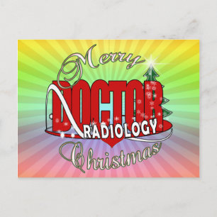 CARTÃO POSTAL DE FESTIVIDADES MÉDICO DE RADIOLOGIA DE NATAL
