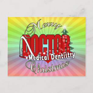 CARTÃO POSTAL DE FESTIVIDADES MÉDICO DENTISTRAÇÃO MÉDICA NATAL DE MERCADO