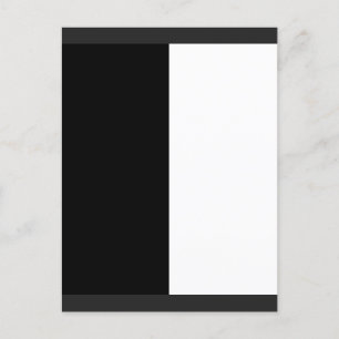 Cartão Postal De Festividades meio branco meio preto, meio preto meio branco