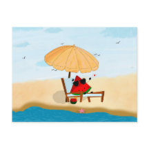 melancia praia férias de verão