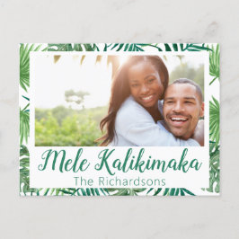 Cartão Postal De Festividades Mele Kalikimaka Postcard de Foto de Férias