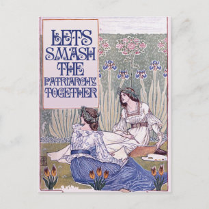 Cartão Postal De Festividades Melhor Amigo Feminista