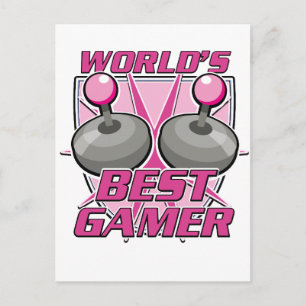 Cartão Postal De Festividades Melhor Gamer do Mundo