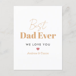 Cartão Postal De Festividades Melhor pai de sempre