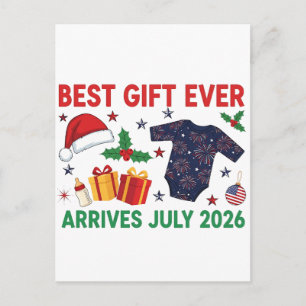 Cartão Postal De Festividades Melhor Presente de Natal de Todos os Tempos Chega