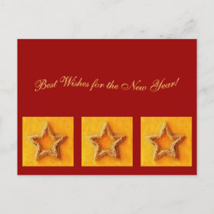 Cartão Postal De Festividades Melhores Desejos para o Ano Novo!  -Cartão Postal
