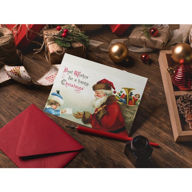 Cartão Postal De Festividades Melhores Desejos para um Feliz Natal (Criador carregado)