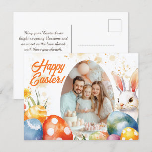 Cartão Postal De Festividades Memórias 🐇 encantadoras personalizáveis