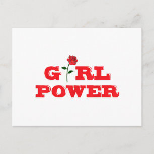 Cartão Postal De Festividades Menina Power T-Shirt - Mulheres Espetaculares Femi