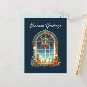 Cartão Postal De Festividades Mensagem de adição de saudações de Motivos