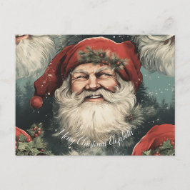 Cartão Postal De Festividades mensagem de Natal feliz