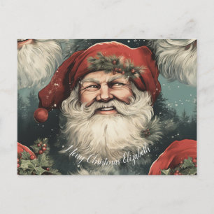 Cartão Postal De Festividades mensagem de Natal feliz