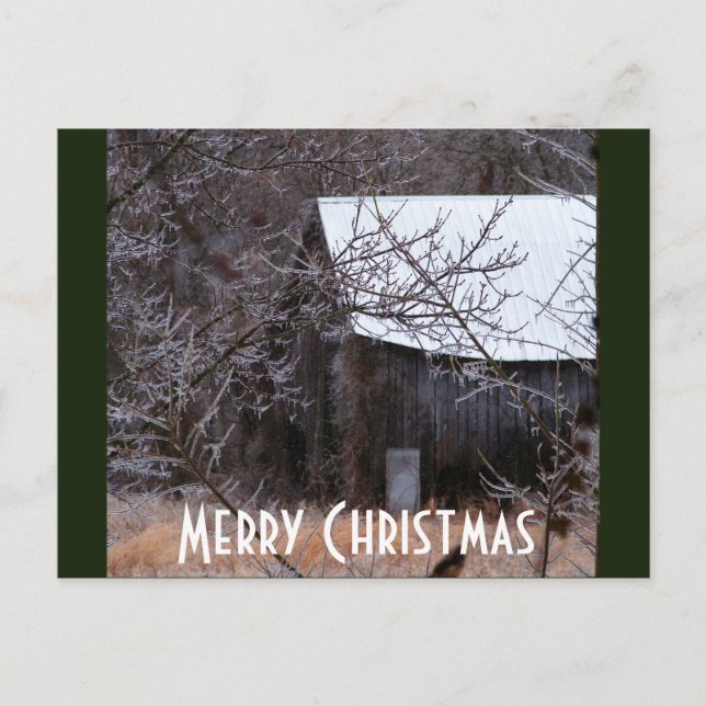 Cartão Postal De Festividades Merry Christmas (Frente)