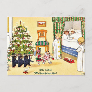 Cartão Postal De Festividades Merry Christmas