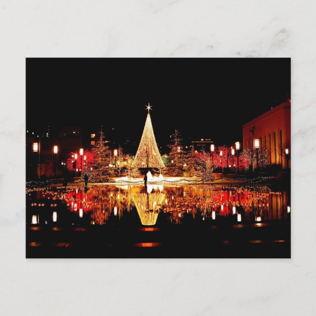 Cartão Postal De Festividades merry christmas and happy new year (Frente)