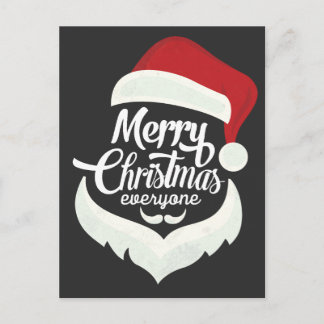 Cartão Postal De Festividades merry christmas happy new year 2017 postcard