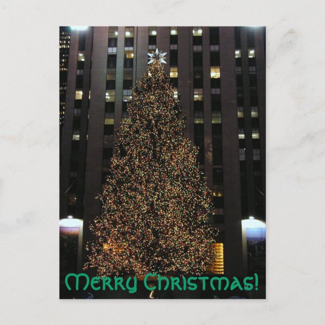 Cartão Postal De Festividades Merry Christmas! postcard (Frente)