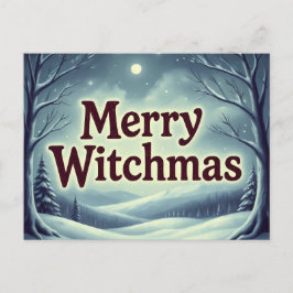 Cartão Postal De Festividades MerryWitchmas 