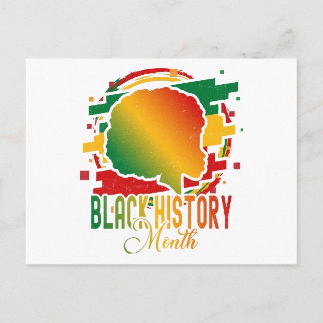 Cartão Postal De Festividades Mês da História Negra (Frente)