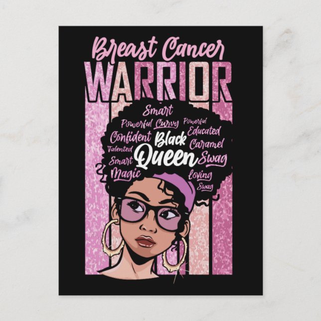 Cartão Postal De Festividades Mês de consciência do câncer de mama sobrevivente  (Frente)