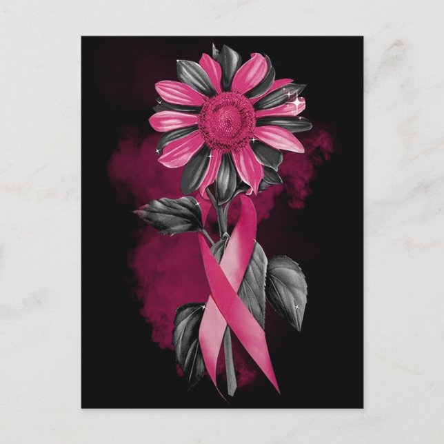 Cartão Postal De Festividades Mês de consciência do câncer de mama sobrevivente  (Frente)