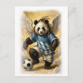 Cartão Postal De Festividades Michelangelo style Panda Design on a