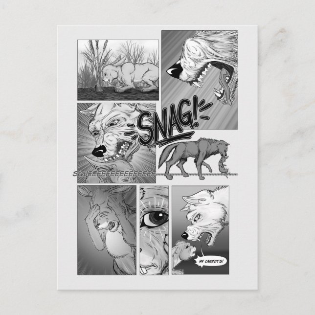 Cartão Postal De Festividades Minhas cenouras! (Frente)