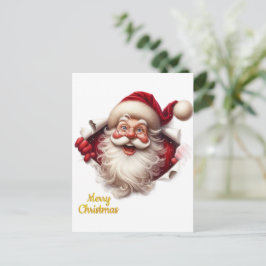 Cartão Postal De Festividades Minimal Christmas Postcard | Line Art Tree | Kalir