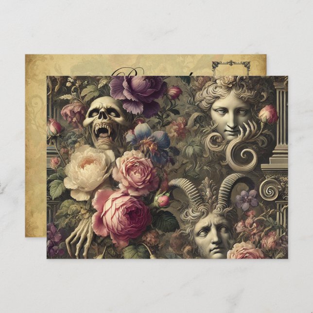 Cartão Postal De Festividades Mitos Manifestantes - Vitoriano Gótico (Frente/Verso)