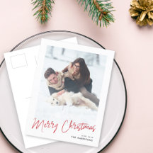Modern Minimalist | Simple Stylish Christmas Photo