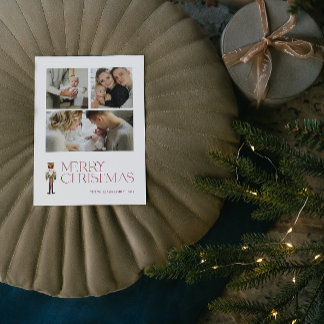 Cartão Postal De Festividades Moderno Quebra-Nozes Feliz Natal 3 Foto