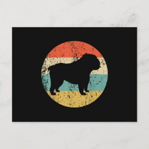 Cartão Postal De Festividades Modos Presente Inglês Para O Bulldog Love