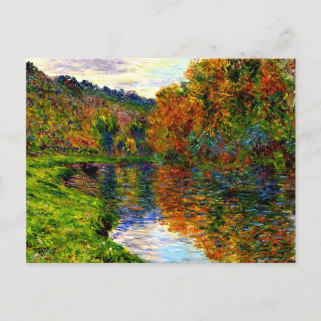 Cartão Postal De Festividades Monet - Braço de Jeufosse, Autumn, (Frente)