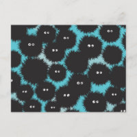 Monstros engraçados e pretos