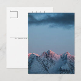 Cartão Postal De Festividades Montanhas Noruega