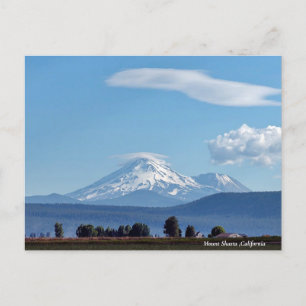 Cartão Postal De Festividades Monte Shasta, Montanhas da Califórnia