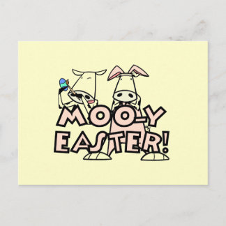 Cartão Postal De Festividades Moo-y Easter T-shirts and Gifts