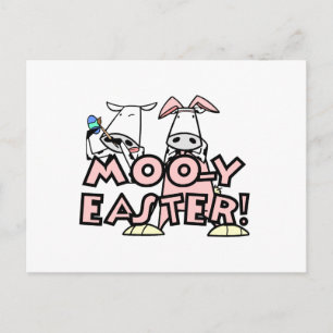 Cartão Postal De Festividades Moo-y Easter T-shirts and Gifts
