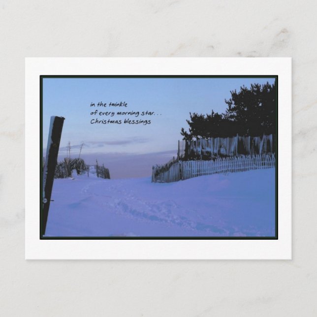 Cartão Postal De Festividades Morning Star Christmas (Frente)